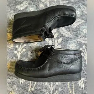 Clarks | Shoes | Clarks Stinson Hi Mens Black Waxy Leather  display picture 2